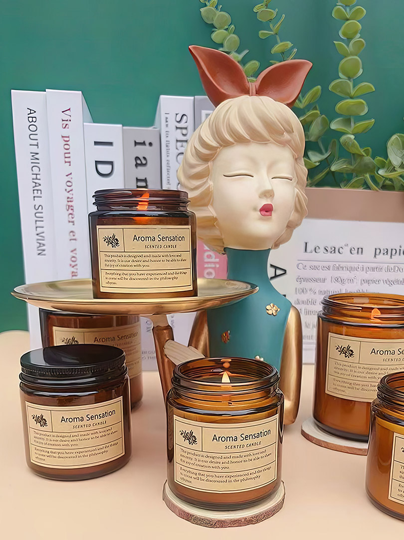 Velas de aromaterapia românticas e duradouras para uso doméstico