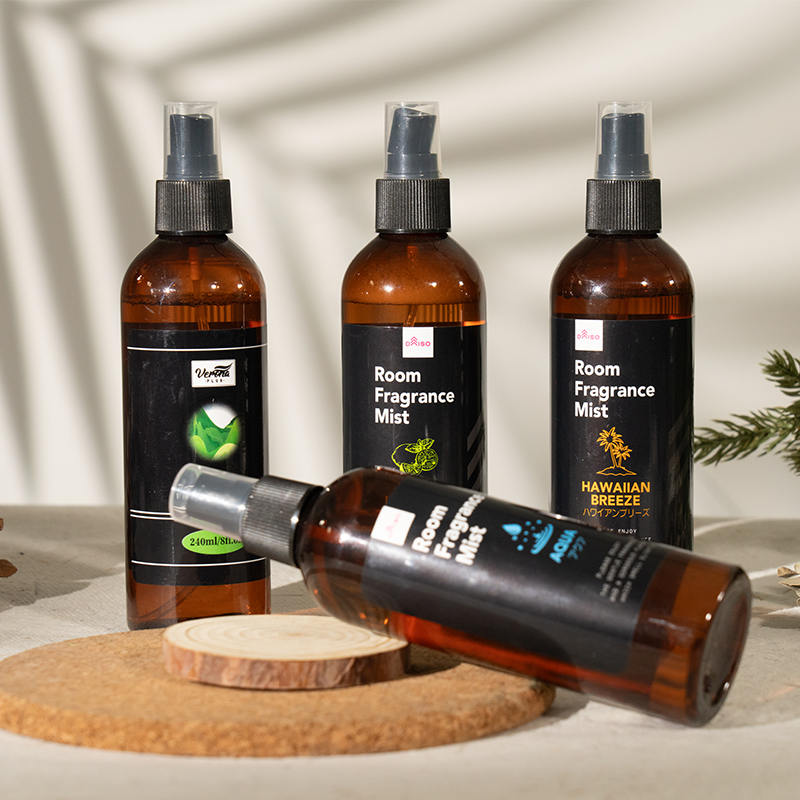 Frasco de spray para ambiente de marca própria de 240ml
