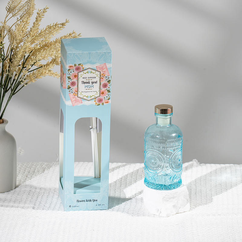 Difusor de palheta em garrafa de vidro elegante para o dia das mães - fabricante de fragrâncias para casa