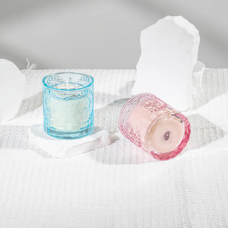 Canle perfumado com garrafa de vidro graciosa para o dia das mães - produtor de velas de cera de soja ecológica