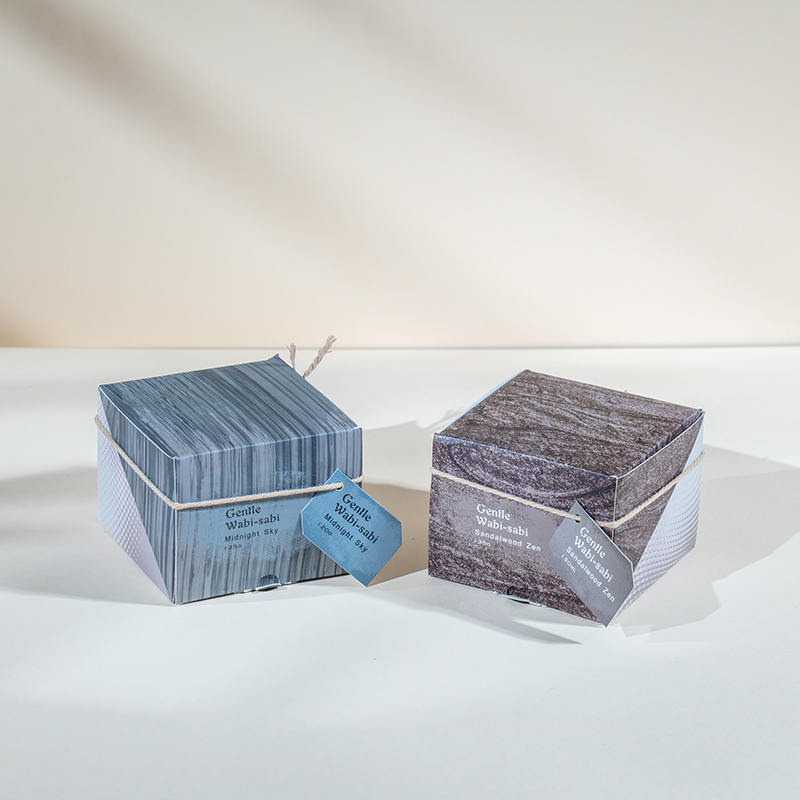 Copo de vela de vidro redondo com listras verticais velas perfumadas - fornecedor de velas de cera de soja ecológica