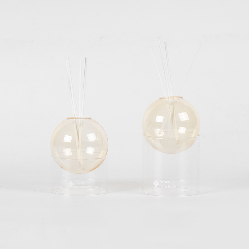 Base de vidro transparente, aromaterapia estilo difusor de palheta tipo bola de vidro
