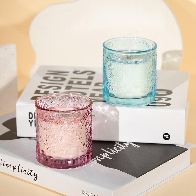 Canle perfumado com garrafa de vidro graciosa para o dia das mães - produtor de velas de cera de soja ecológica