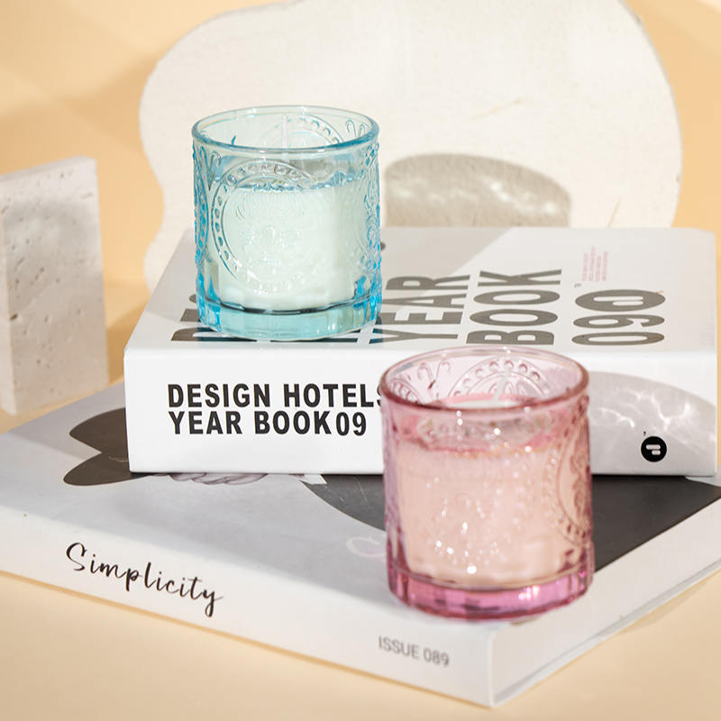 Canle perfumado com garrafa de vidro graciosa para o dia das mães - produtor de velas de cera de soja ecológica