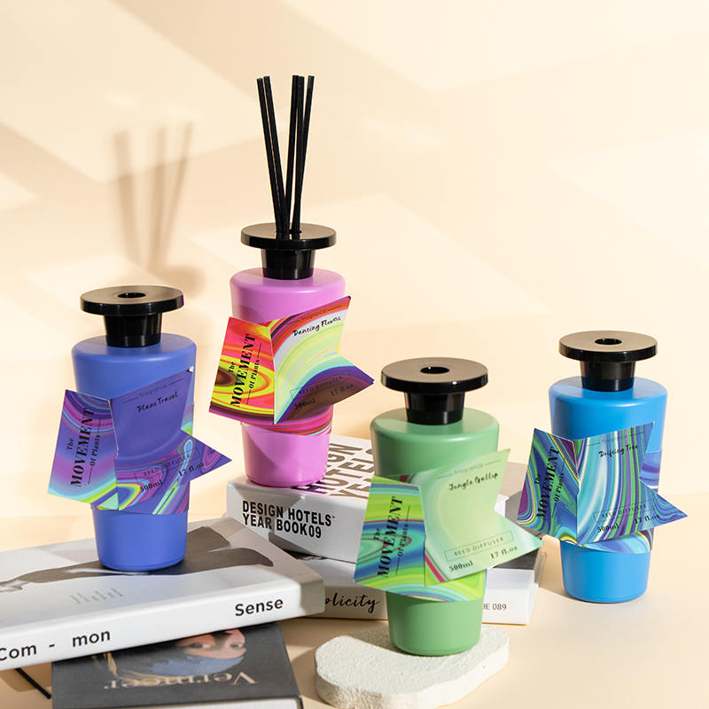 Cone de vidro transparente redondo frasco de perfume difusor de palheta - fabricação de difusor doméstico