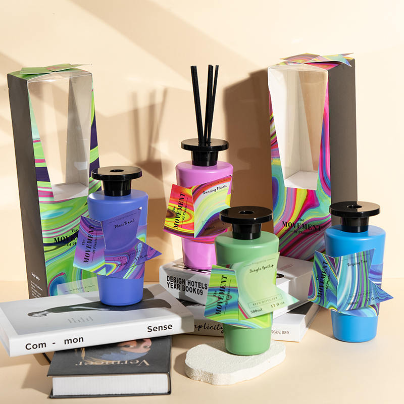 Cone de vidro transparente redondo frasco de perfume difusor de palheta - fabricação de difusor doméstico